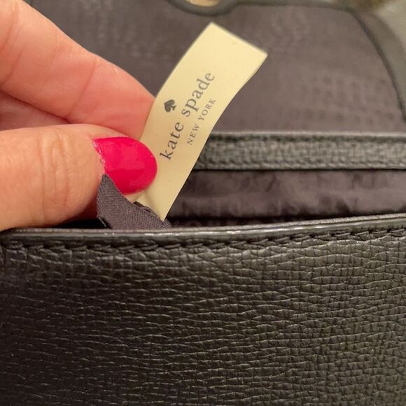 *Kate Spade* Black Leather Chain Handbag EUC - Picture 10 of 11